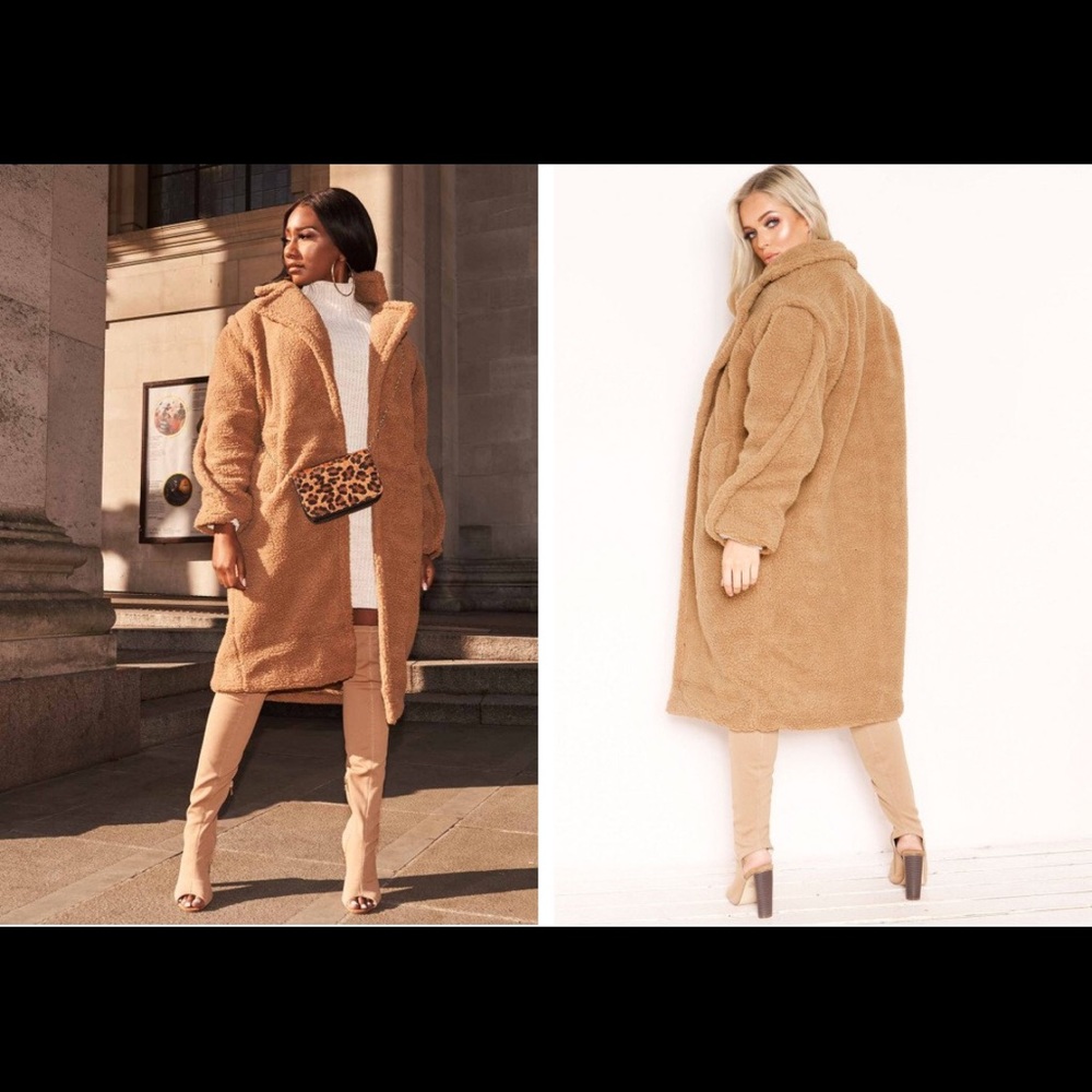 Longline teddy bear coat